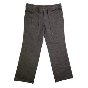CARTONNIER Anthropologie Pants Size 12 Wide Flare Leg Capri Gray